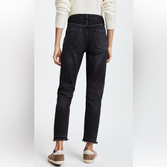 Agolde Jamie High Rise Grey Jean - Picture 2 of 9